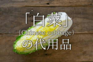 【白菜の代用品 10選】鍋に最適!!キャベツなど代わりになるオススメ野菜を紹介！